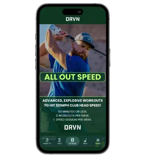 All Out Speed program in the DRVN App