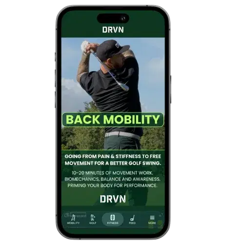 Back Mobility program in the DRVN App