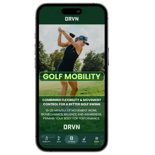 Golf Mobility program in the DRVN App