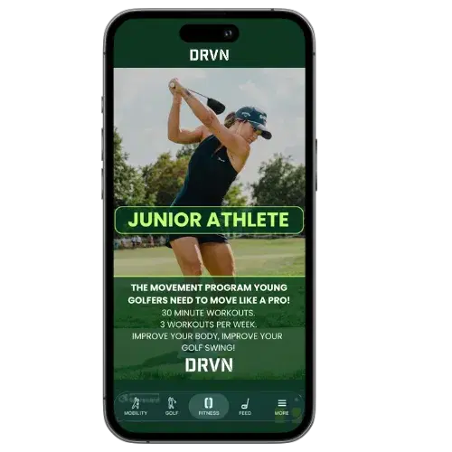 Junior Athlete program in the DRVN App