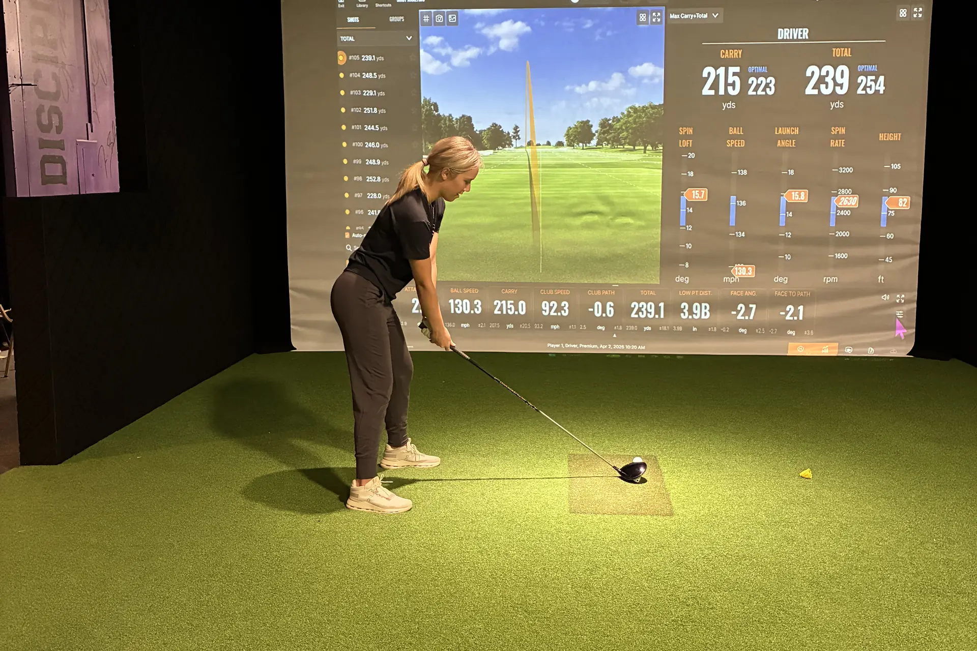 Eric Stevens coaching at Vitality Golf in Watertown, South Dakota